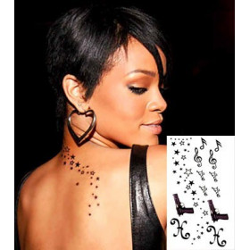 Rihanna Tatouages temporaires pack 1