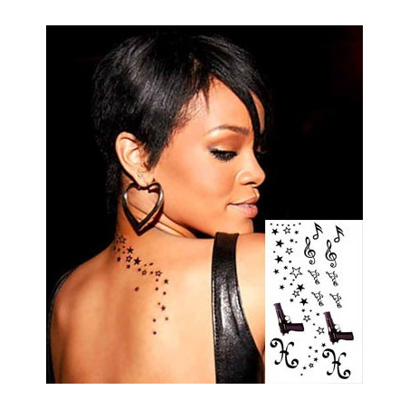 Rihanna Tatouages temporaires pack 1