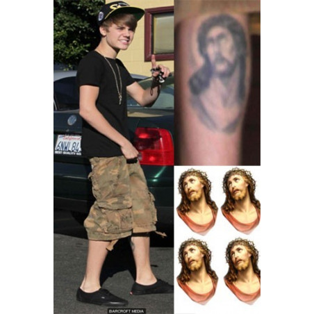 Justin Bieber tattoos jesus