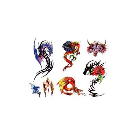 Tattoos temporaires Dragons