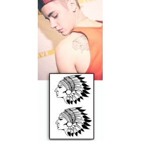 Justin Bieber tattoos temporaires Indiens