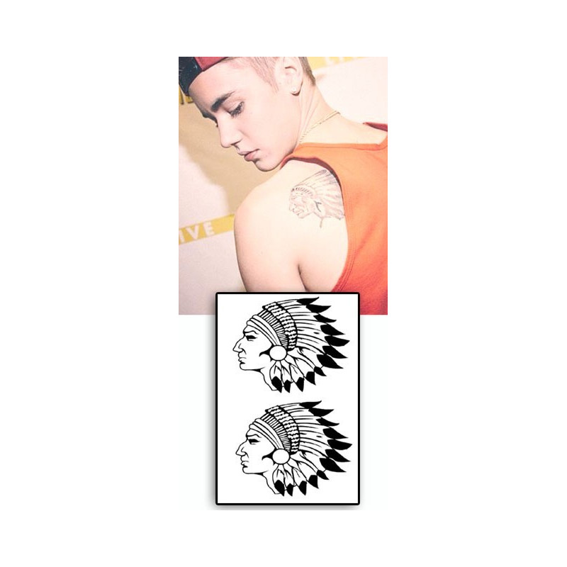 Justin Bieber tattoos temporaires Indiens