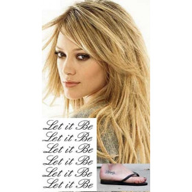 Hilary Duff Tattoos Let it Be