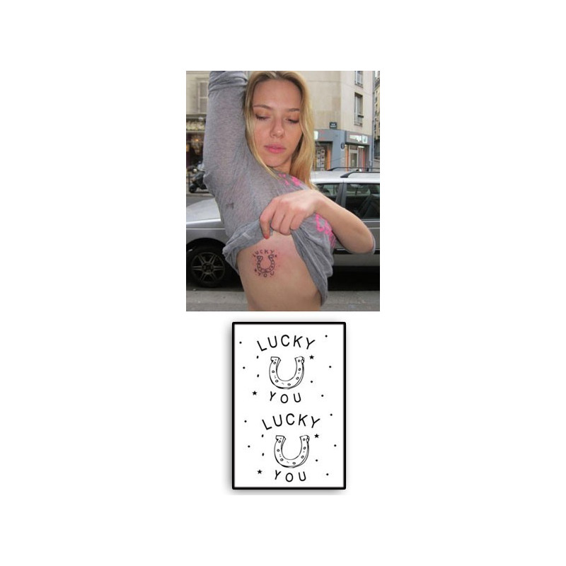 Scarlett Johansson Lucky you tattoo