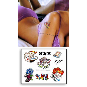 Tattoos temporaires XXX No Joke