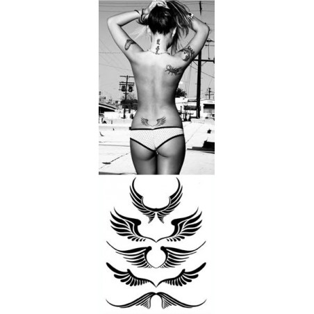 Tatouages Tribal Ailes noires