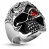 Bague homme Acier chirurgical skull le Tresor du Pirate tête de mort