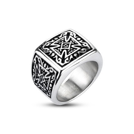 Bague Acier chirurgical Croix Celtique