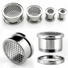 Piercing ecarteur tunneil oreille an acier chirurgical inoxydable motif grinder acier