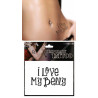 Tatouages Temporaires Lettres I love my belly