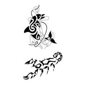 Tatouage Animaux Maori et Polynesien autocollant