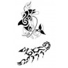 Tatouage Animaux Maori et Polynesien autocollant