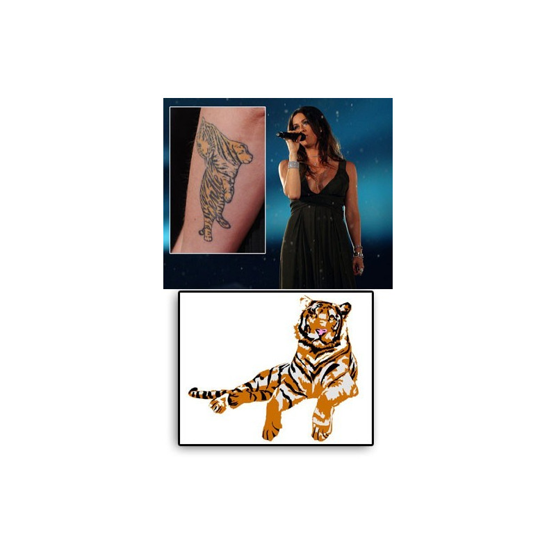 Alanis Morissette tattoos temporaires Tigre