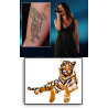 Alanis Morissette tattoos temporaires Tigre
