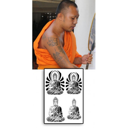 Tatouage Bouddha autocollant