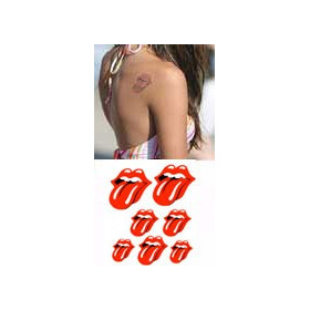 Tatouage autocollant Rolling stone
