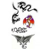 Tatouage Dragon Tribal autocollant