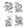 Tatouage Dragon autocollant