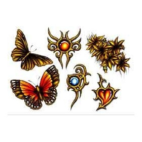 Tattoos temporaires Papillons tribal