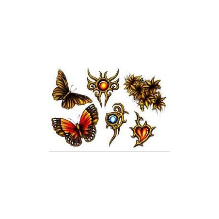 Tattoos temporaires Papillons tribal