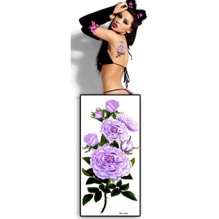 Tatouage temporaire Fleurs violettes