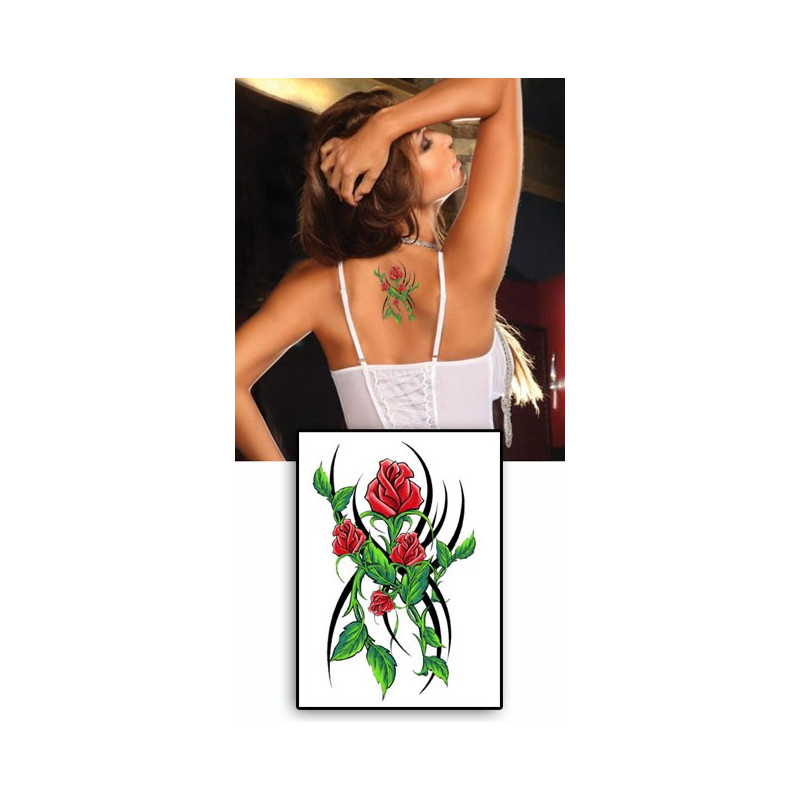 Tatouage temporaire Fleur Rose