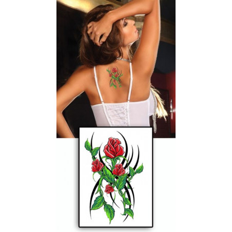 Tatouage temporaire Fleur Rose