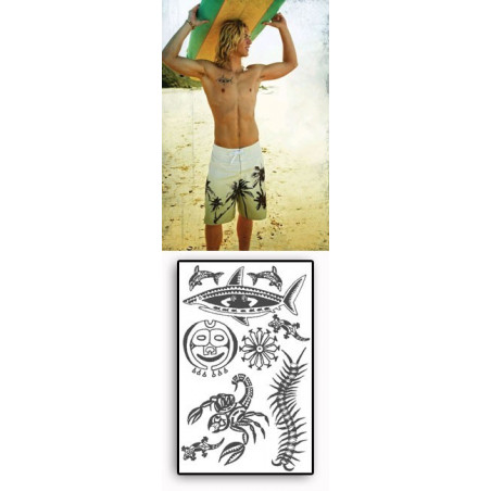 Tattoos temporaires Ocean Maori Polynesiens