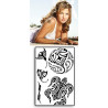 Tattoos temporaires Papillon Polynesiens Raie Tortue 