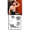 Tatouages temporaires maori et polynesien Raie Tortue 