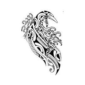 Tattoo Polynesien Dauphin et vagues