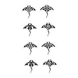 Tatouage Maori Autocollant Tarawa Piercing