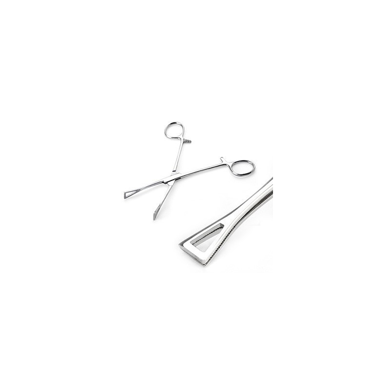 Forceps pince en inox acier chirurgical pour Piercing en forme de triangle