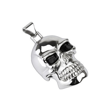 gros Pendentif Skull xl acier chirurgical inoxydable bijou bicker tête de mort