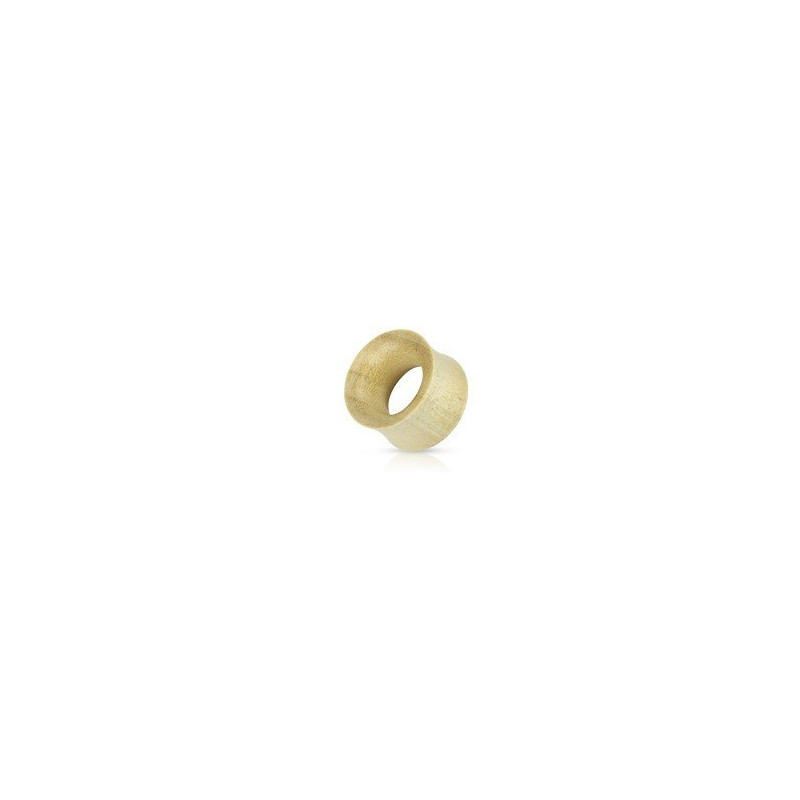 Pircing tunnel plug écrateur oreille en Bois crocodile beige