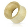 Pircing tunnel plug écrateur oreille en Bois crocodile beige