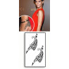 Rihanna Maori Main Tattoos temporaires