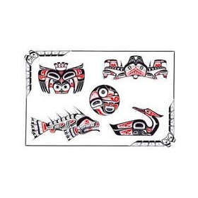 Haida Tattoo autocollant