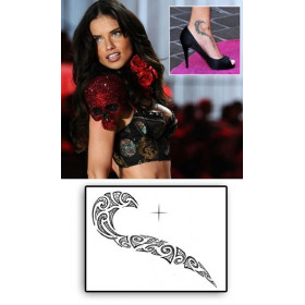 Adriana Lima tattoo tribal cheville