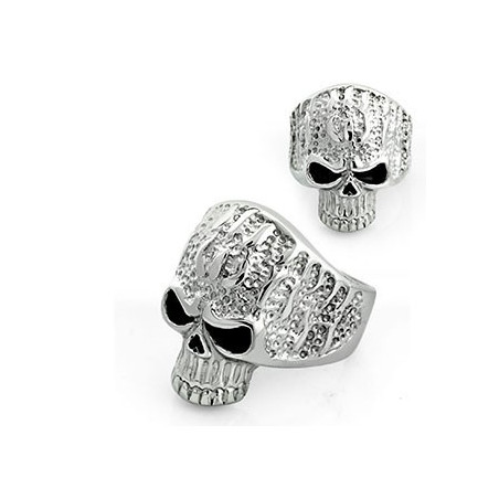 Bague homme Tête de mort en Acier inoxydable acier chirurgical 316l