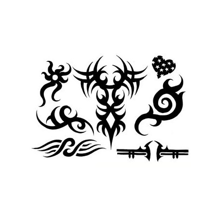 Tatouages Tribal autocollants 7 pieces