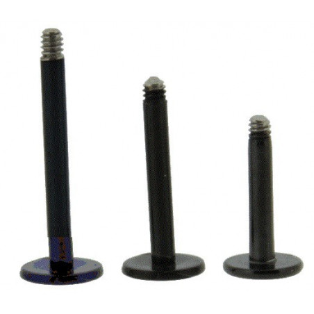 Barre de piercing pour micro Labret en titane de couleur noir pas cher de qualité