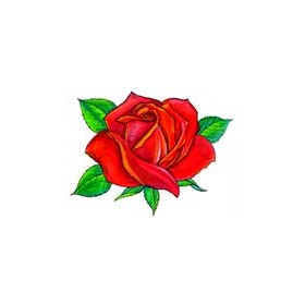 Tatouage Rose Rouge