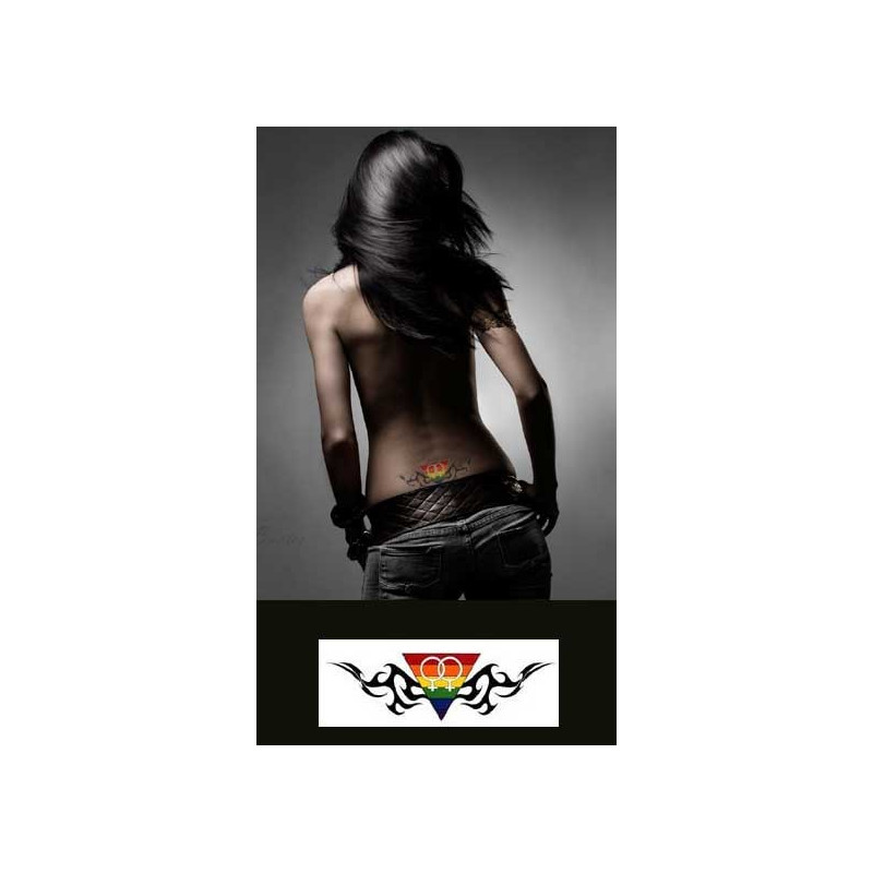 Tatouage temporaire Gay pride femme