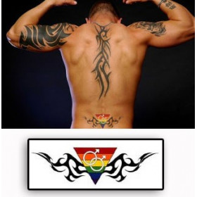 Tatouage Gay pride homme