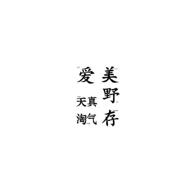 Tatouage lettre Chinoise