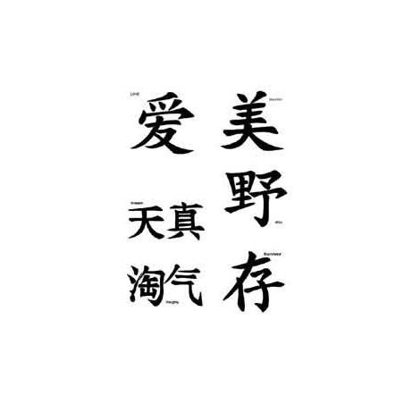 Tatouage lettre Chinoise