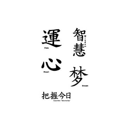 Tatouage lettre Chinoise