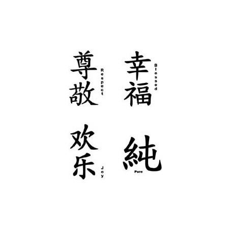 Tatouage lettre Chinoise