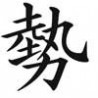 Tatouage Kanji Force Energie